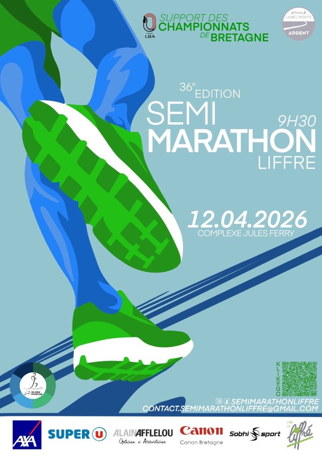 36E SEMI-MARATHON DE LIFFRÉ : RENDEZ-VOUS LE 12 AVRIL 2026